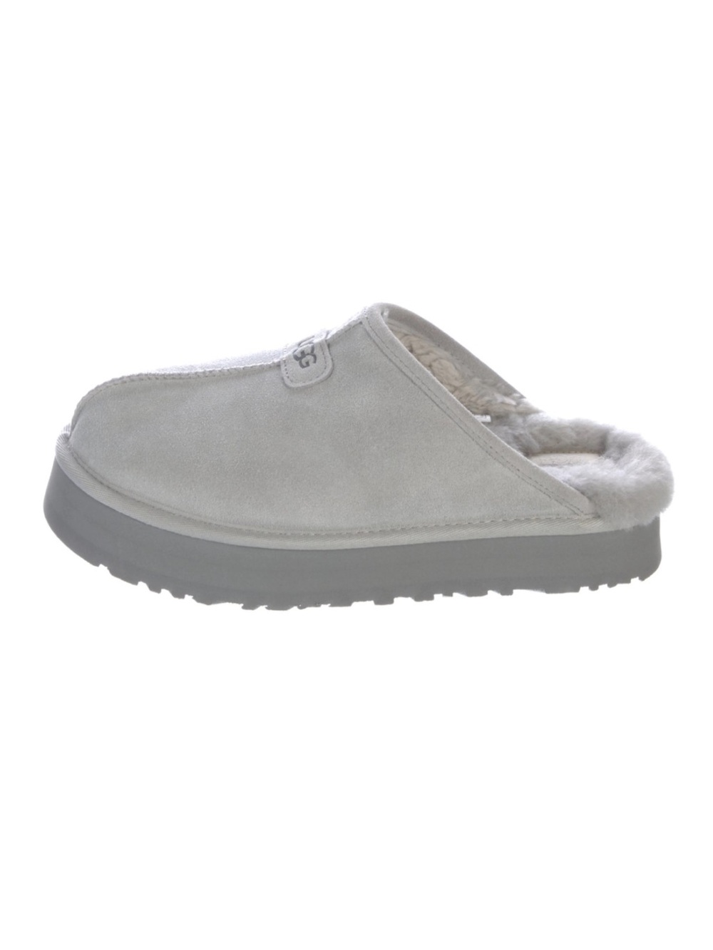UGG Mules Women’s Light Gray Suede Slip-On Clog size 8